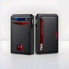 Men s Black Tactical Magnetic Wallet Rfid Blocking Card Holder Aluminum Bifold