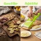 Potato Slicer French Fry Cutter Stainless Steel Handheld Vegetable Cutter Non Sl