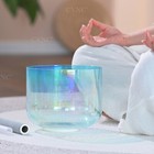 Cvnc 432hz 7  G Throat Clear Quartz Crystal Alchemy Singing Bowl For Sound Heal