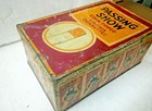 Vintage Old Collectible Passing Show Cigarettes London Ad  Sign Litho Tin Box