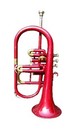 Queen Brass F-25 Flugelhorn 4 Valve Bb Pitch With Carrying Hardcase   Mouthpi   
