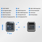 Dabbsson 600l 768wh 600w Portable Power Station Solar Generator For Camping tirp