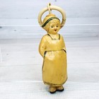 Vintage Celluloid Plastic Baby Rattle 4 5  Dutch Nurse Woman W Loop Ring