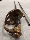 1896 French Calvary Fantasy Art Sword  Medusa Face Inside The Hilt  Hand Tooling
