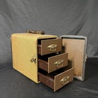 1950 s Vtg Barnett   Jaffe Baja 3 Drawer 35 Mm Slide Case Tote Storage Box 8x10 