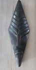 Vintage Ghana Hand Carved Wood African Tribal Mask  13 5x5 Handcrafted Wall Hang
