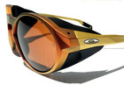 New Oakley Clifden Matte Red Gold Shift Round Prizm Bronze Lens Sunglass 9440-23
