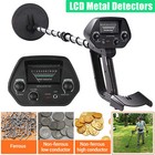 Lcd Display Underground Metal Detector Gold Digger Hunter Deep Sensitive Coil Us