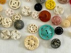 Vintage Pierced Plastic Button Lot