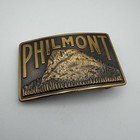 Bsa Brass Metal Philmont Belt Buckle W  Mountain Bb-439