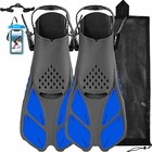 Swim Fins Snorkel Fins Snorkeling Gear S m  us Man 4 5-8 5   Lady 5 5-9 5  Blue