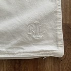 1 Ralph Lauren Euro Pillow Sham 100  Cotton White 25x24    Zipper