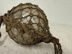 Vtg American Glass Fishing Float Ball W  Split Seam Nautical Maritime Authentic