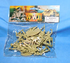 Airfix   Marx Wwii German Afrika Korp Toy Soldiers-  54mm  - Tan