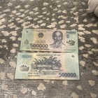 1 Million Vietnam Dong  2 X 500 000 Vnd  1 000 000 Vietnamese Authentic Currency