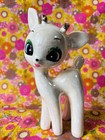 Vintage Ceramic Fawn Deer Figurine Kitsch Japan Decor Mcm Reindeer Christmas 60s