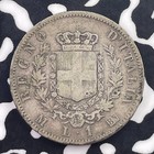 1867-m Italy 1 Lira Lot c4789 Silver 