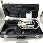Yamaha Yah-203s Alto Horn Silver Plated Genuine E-flat 3-piston Top Action New