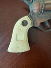 Vintage Rin Tin Tin Die Cast Cap Gun 1950s Copper Finish Ivory Grips Western Toy