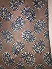 Nos Stafford Brown With All Over Paisley Pattern Silk Neck Tie 58  Length