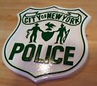 Police New York Classic 3d Routed Carved Wood Patch Plaque Sign Custom