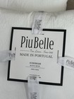 Piubelle Euro Shams White Matelasse Cotton Set Of 2 New