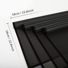 Fuhitim 20 Sheets Flower Wrapping Paper - Waterproof Black Floral Wrapping Paper