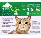 3x Apex Plus Flea Control For Cats 3 Months Each Box  For Cats Over 1 5 Lbs