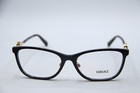 New Versace Mod  3297-d Gb1 Black Gold Cat Eye Authentic Frames Eyeglasses 55-16