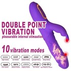 Rechargeable Rabbit Vibrator G-spot Dildo Heating Massager Sex Toy For Women Us