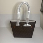 Michael Kors Jet Set Travel Tote Bag Purse Brown Carryall Shoulder Bag