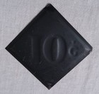 Vintage Country Store Dime Store Embossed Metal 10 Cent Price Sign