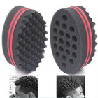 4 Hair Sponge Magic Barber Twist Curl Brush Sponge Dreads Locking Afro Coil Comb