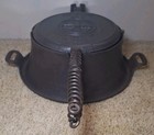Vintage Griswold American No  8 Cast Iron Waffle Maker W  High Base 88 886 885  