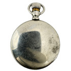 Antique 18 Size Crescent Swing Out Open Face Pocket Watch Case Nickel Usa