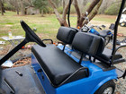 For 1982 1983-2000 Pre-2000 Ds Golf Cart Club Car Front Seat Cover Leather Black
