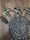 Vintage Bronze 30 X 18 Japan Made Medieval Collection Wall Decorative Arts
