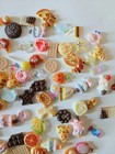 25  Pcs Micro Miniature Tiny Sized Dollhouse Food  Pastries  Desert  Pizza  Etc