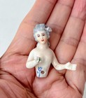 Mini Lady Dressel Kister Half Doll Pin Cushion Arms Away Old Vtg Antique Germany