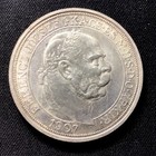 1907 Hungary Silver  5 Korona  Nice Coin  Enn Coins