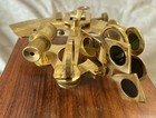 Antique Maritime Brass Nautical 8    Sextant Astrolabe Working Wood Brass Box
