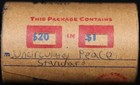 Uncirculated Peace Silver  1 - 20 Coin Roll - Standard- Woolworth woolco