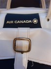 Vintage 70s Blondy Art Inc Air Canada Blue   White Carry On Stewardess Bag