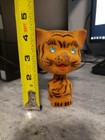 Cute Vintage Flecked Feline Bobble Head Nodder Bobblehead Cat Tiger 4-1 4 
