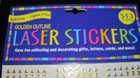 Laser Capital Letter Stickers Alphabet Golden Outline 513 Stickers Upper Case