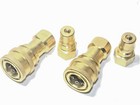 Carpet Cleaning 1 4  Brass Quick Disconnect  set Of 2 