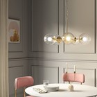 Glass Orb Ceiling Chandelier - Threshold  5-light Modern Fixture Ul Listed Metal