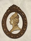 Vintage Pair Of Wood   Resin Colonial Couples Wall Hangings 