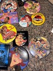 1990   s-2000   s Vintage Movie   Dvd Promo Button Pins Lot Of 28
