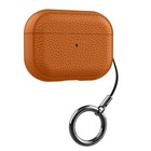 For Airpods Pro 3 2 1 Airpods 4 Pu Leather Texture Protective Case W  Keychain